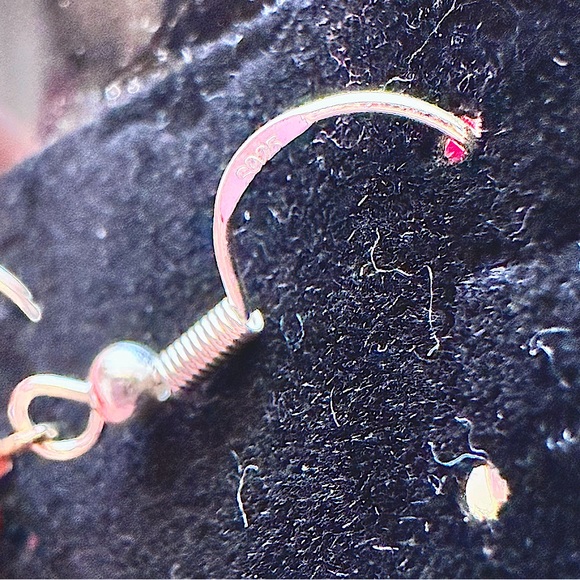 ꧁Soul Embellishments꧂Elegant Floral Pink Pearl Earrings (925s STAMPED) Handmade - Picture 4 of 16